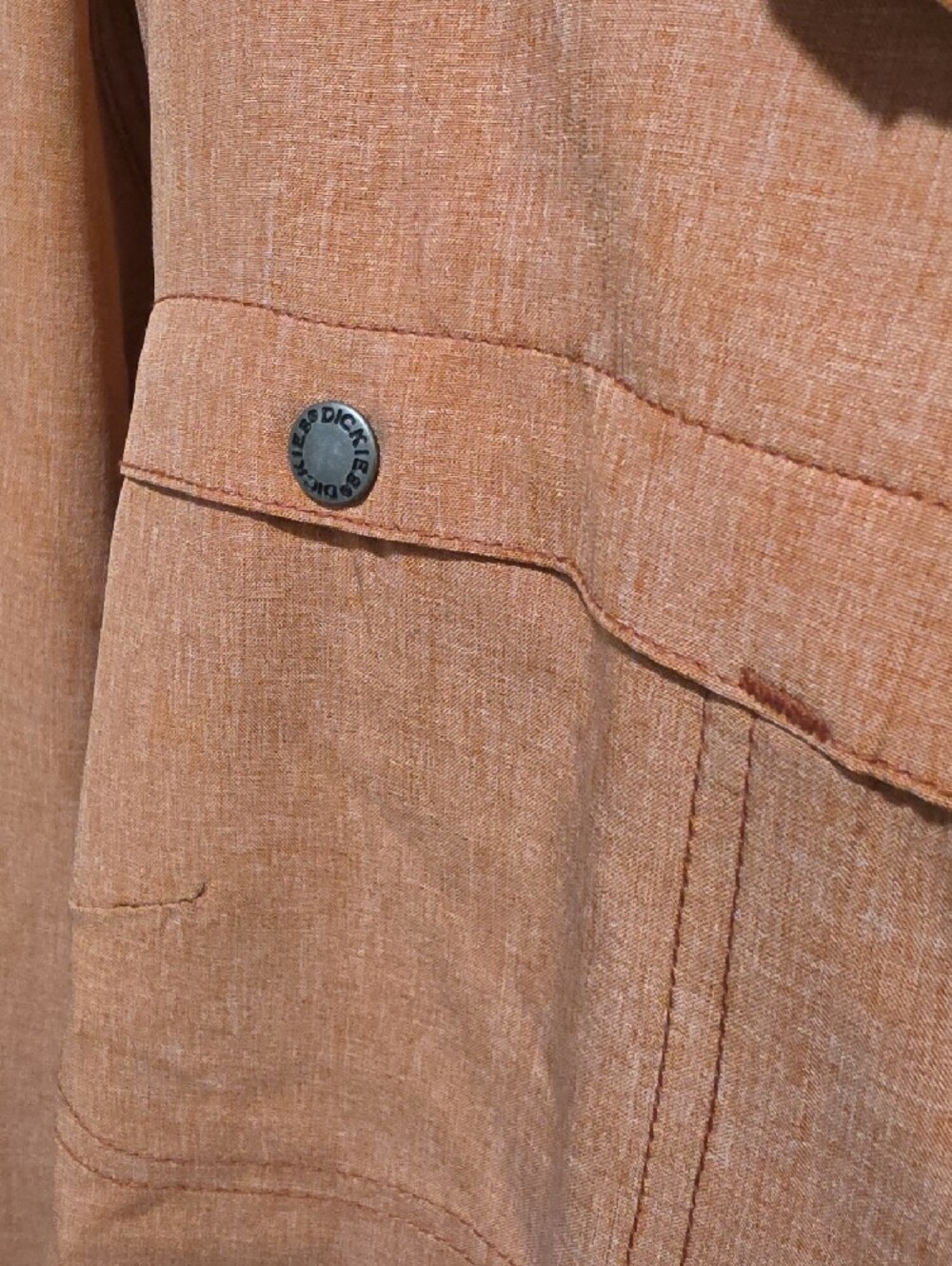 Dickies Rust-Orange Button-Front Jean Jacket - Picture 4 of 10
